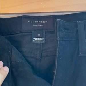 Equipment Black Women Jeans straight leg